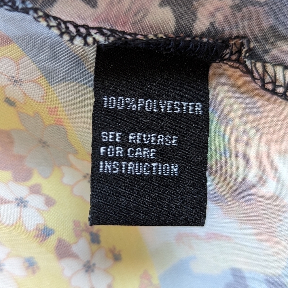 Cliché Floral Patchwork Pattern Straight Multicol… - image 6